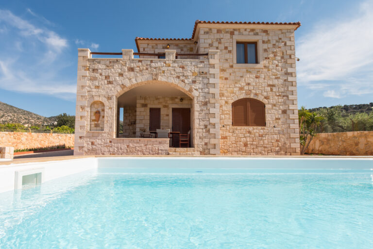 Stone built villa with swimming pool.!