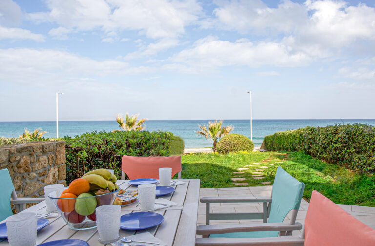 Seating area beachfront